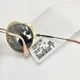 thumbnail image 4 of MIU MIU 54R Gold Red Silver Mirror Round Heart Metal Enamel Sunglasses Mu54RS, 4 of 6