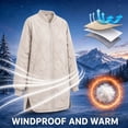 thumbnail image 6 of Lmnyox Puffer Coats for Women Full Zipper Quilted Puffy Jackets Winter Thermal Collared Jackets with Pockets, 6 of 8
