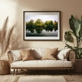 thumbnail image 3 of Lake at Østre Anlæg 02 - Copenhagen Denmark Photography Black Framed Wall Art Print 24 x 36 inches, 3 of 4