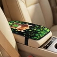 thumbnail image 5 of Xixirimido Highland Cattle Shamrock Print Car Seat Covers Front Seats Leather Universal Fit for Cars, Vans, Trucks, SUV, Set of 5 Car Seat Protector with Seatbelt Covers & Center Console Cover, 5 of 8