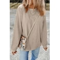 thumbnail image 3 of Redhotype Chic Poppy Orange Corduroy Oversized Crewneck for Women, 3 of 8