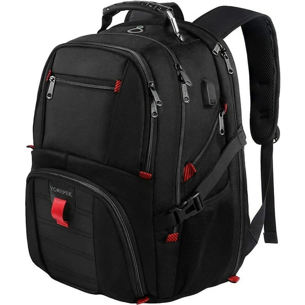 Extra Large 50l Laptop Backpacks Water Resistant College Backpacks Airline Approved Business Work Bag With Usb Charging Port Fits 17 Inch Computer
