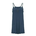thumbnail image 6 of Jinhomg Tennis Dress for Women with Shorts Casual Spaghetti Strap Athletic Dresses Loose Fit Comfy Sleeveless Button Romper Summer Workout Active Mini Dress Navy XL, 6 of 7