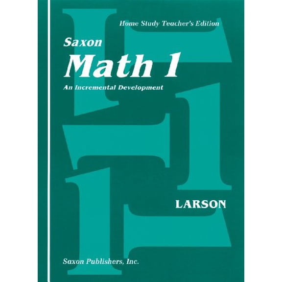 Pre-Owned Saxon Math 1: Home School Teachers Edition, 9781565770140, 1565770145, Paperback, Teacher's edition