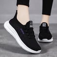 thumbnail image 4 of Vedolay Women Shoes Women's Platform Wedge Slip-On Sneakers,Comfortable Sole Round Toe Sneakers,Black 7, 4 of 5