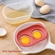 thumbnail image 3 of Separador de clara de huevo, separador de yema de huevo con doble compartimento para huevos, separador de filtro de yema de huevo, herramienta extractora de huevos, herramienta de cocina con mango, para cocina (rojo) Rojo Verde MX-0131750FYD, 3 of 4
