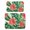 White-251, variant on 2pcs Exotic Botanical Coffee Mat, 4-Layer Absorbent Non-Slip Pad for Espresso Machine, Summer Hawaiian Print