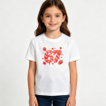 thumbnail image 2 of Girls Graphic Tees Strawberry Candy Number 67 Print Kids T Shirt Sweet Birthday Tee 100% Cotton Short Sleeve Soft Tops 4-13Y, 2 of 5