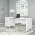 thumbnail image 2 of Pemberly Row 72W Office Desk with Drawers in White - Engineered Wood, 2 of 7