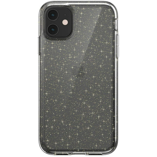 Speck Gemshell Glitter Iphone 11 Case Clear With Gold Glitter Clear Walmart Com Walmart Com