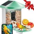 thumbnail image 1 of VEVOR Smart Bird Feeder with Camera 2K HD AI Identify Bird Species Solar-Powered, 1 of 9