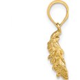 thumbnail image 2 of 14K Yellow Gold Textured Oyster Shell Charm (17 X 12.6) Made In United States k7654, 2 of 5