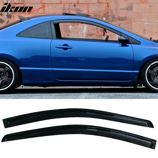 Compatible with 0611 Honda Civic Coupe Acrylic Window Vent Visor