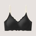 thumbnail image 2 of Zpanxa Seamless T Shirt Bra for Women Wireless Solid Color Breathable Lightly Lined No Show Bra Smoothing Light Push Up Everyday Comfort, 2 of 3