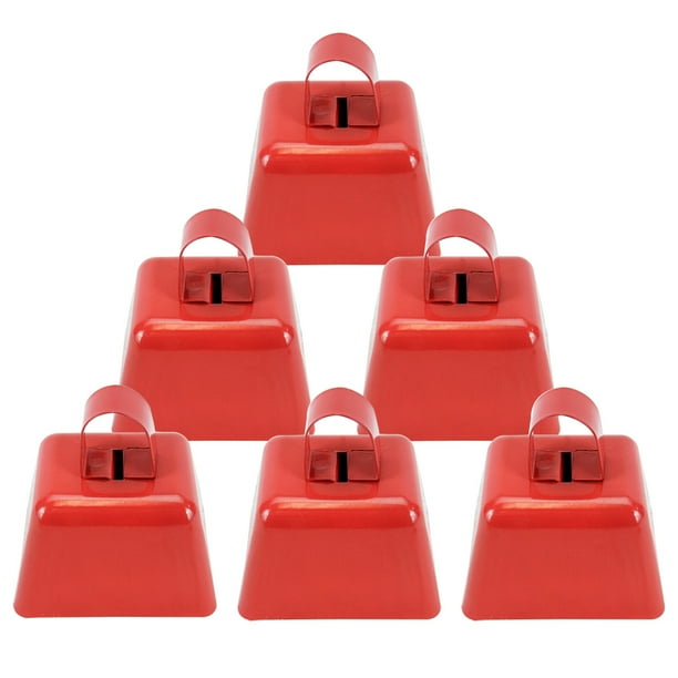 3 Inch Metal Cowbells Set Loud Metal Cowbell Noise Makers with Handle