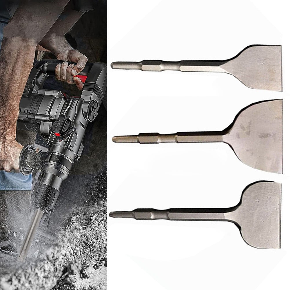 Hexagonal Handle Electric Hammer Drill Bit Slot Flat Chisel Masonry Impacts Drill Round Handle Tile Spade Impacts Drill Tools
