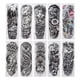 thumbnail image 2 of Tatuajes falsos, Pegatinas de Tatuaje Pegatinas de Tatuaje Parche Manga impermeable Manga Talla Pegatinas de Tatuaje Tature Tatuaje Temporal para adultos para Brazo del cuello del cuello, 2 of 7