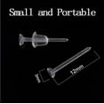 thumbnail image 2 of Clear Earrings,3mm Plastic Earrings for Sensitive Ears,Clear Earrings for Sports/Work,Invisible Earrings Clear Stud Earrings 100 Pairs Earring Backs and Blank Pins Stud(100 pieces/50 Pairs), 2 of 5