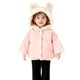thumbnail image 1 of Chaquetas y abrigos casuales con capucha de manga larga para otoño e invierno para niños, gorro con forma de oso, chaqueta de manga larga con botones, acolchada y gruesa, abrigo de poliéster para niña, 1 of 7
