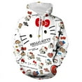 thumbnail image 2 of Chandail à Capuchon Kawaii Hello Kitty pour Femmes, Chandail d'Automne Ample, Haut Ample, Chandail Coréen, Mode pour Femmes, Chandail à Capuchon Hello Kitty Anime, 2 of 7