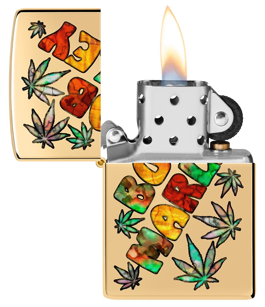 Zippo Bob Marley Fusion High Polish Brass Pocket Lighter
