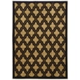 thumbnail image 1 of Linon Home Décor Elegance Area Rug Collection, Navy and Beige, 2' x 3', 1 of 3