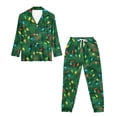thumbnail image 4 of DISNIMO Pajamas for Women Light Bulb Print Button Up Sleepwear 2 Piece Long Sleeve Pj Top and Long Pants Soft V Neck Loungewear Christmas Nightwear, 4 of 7