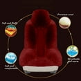 thumbnail image 6 of Eoozwa Winter Car Seat Cushion Wool Polyester Material with Non Slip Base for Cold Weather Comfort Gold Wine Coffee Colors, 6 of 6