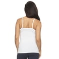 thumbnail image 6 of Cotton Modal Stretch Camisole 4-Pack (Black White Taupe, Small), 6 of 8