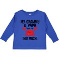 thumbnail image 3 of Inktastic Grammy and Papa Love Me Boys or Girls Long Sleeve Toddler T-Shirt, 3 of 5