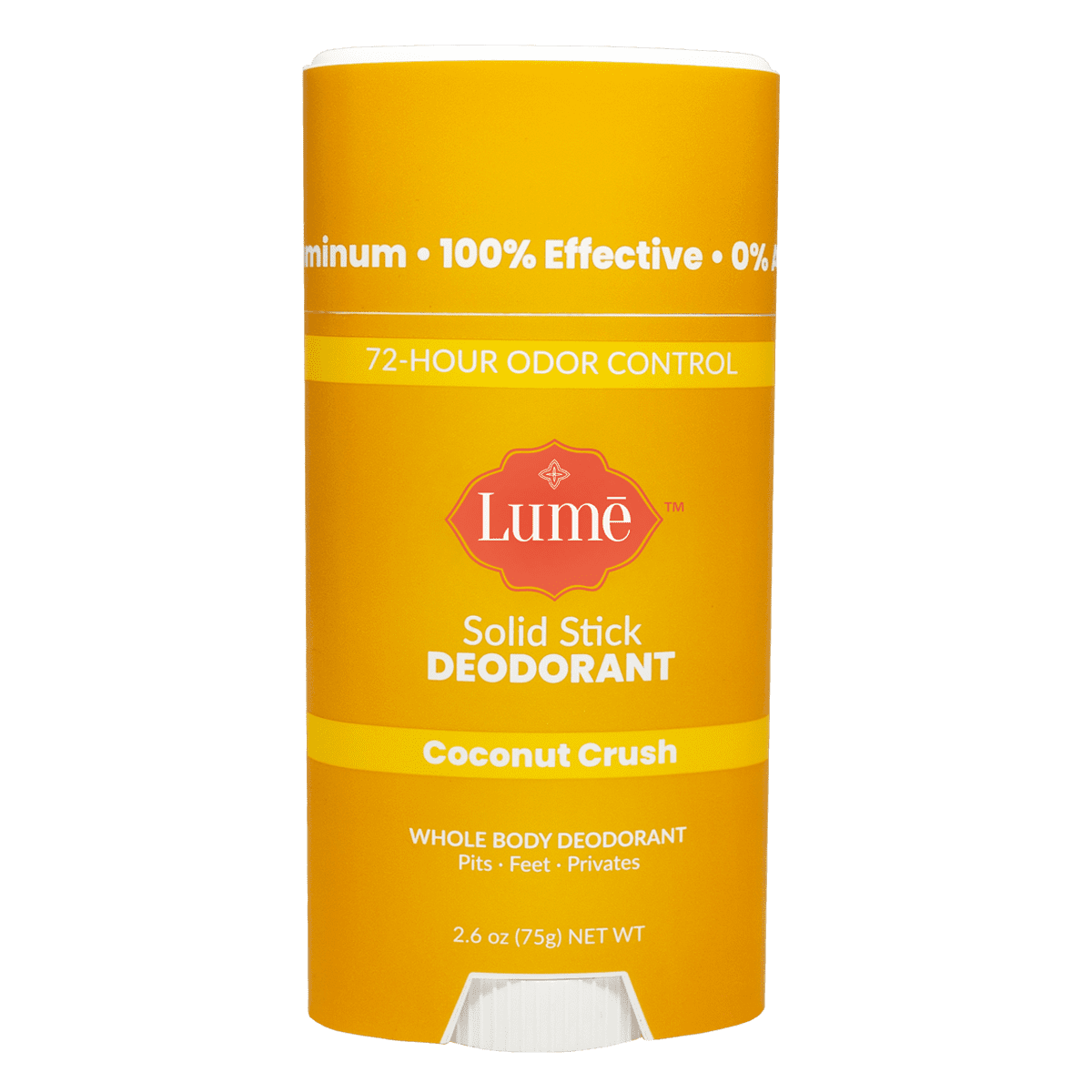 Lume Natural Solid Deodorant Stick - Body - Baking Soda-Free, Hypoallergenic, Safe For Sensitive Skin - 2.6 Ounce Solid Stick (Coconut Crush) - Walmart.com