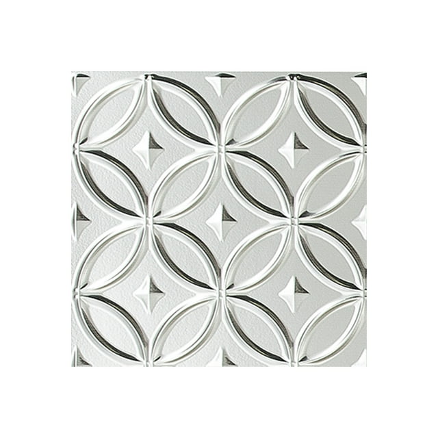 FASÄDE Easy Installation Rings Brushed Aluminum Wall Panel Sample (12" X 12" Sample)