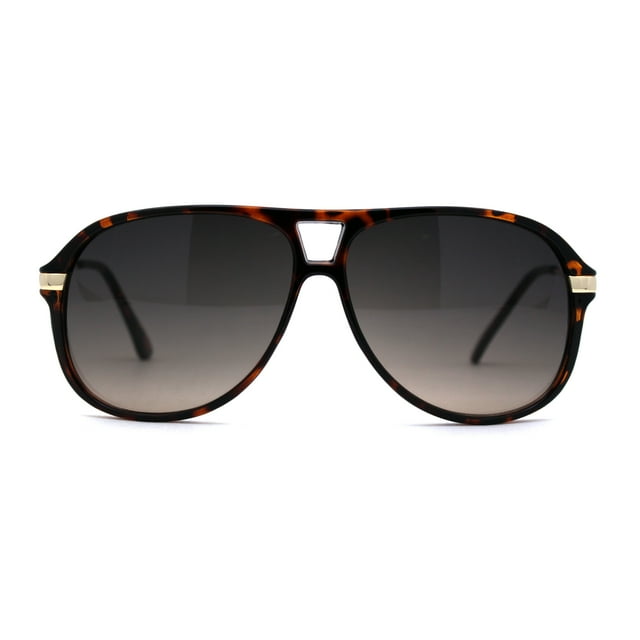 Classic Mens Plastic Tear Drop Shape Racer Sunglasses Tortoise Gold Black Brown