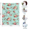 thumbnail image 4 of Pioneer Flower Blanket,Comfortable Soft Flannel Throw Blanket,All Season,Warm Lightweight Blankets for Sofa Bed Couch Living Room Chair,30"x40"(80x100cm), 4 of 4