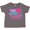 Charcoal Grey, variant on Inktastic 100 Days of School in Pink and Purple with Crown Girls Toddler T-Shirt