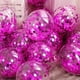 thumbnail image 1 of KIRIKOU Paquete de 24 piezas globos de confeti 12 pulgadas globos de fiesta de látex para decoraciones de fiesta, boda, compromiso, novia, cumpleaños y ducha (rojo rosa), 1 of 5
