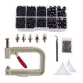 thumbnail image 3 of KLKCMS Hand Press Pearl Setter Tool Beads Rivet Fastening Machine Rivet Studs with Tray Black, 3 of 9