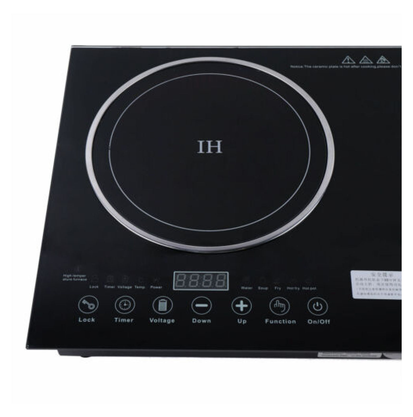 DazzAura 110V Induction Cooktop 2 Burners Electric Hob Cook Top Stove Ceramic Cooktop