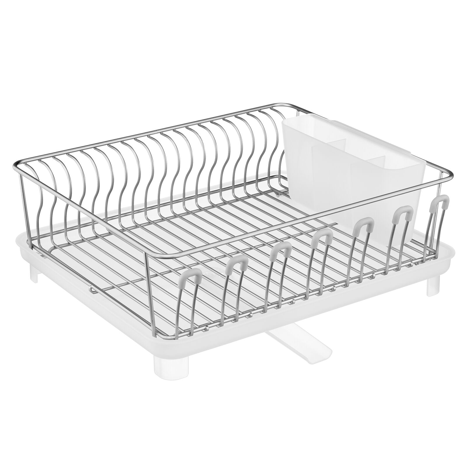 ZOVA PREMIUM STAINLESS Steel Dish Drying Rack with Swivel Spout, Dish  Drainer Ut $67.47 - PicClick