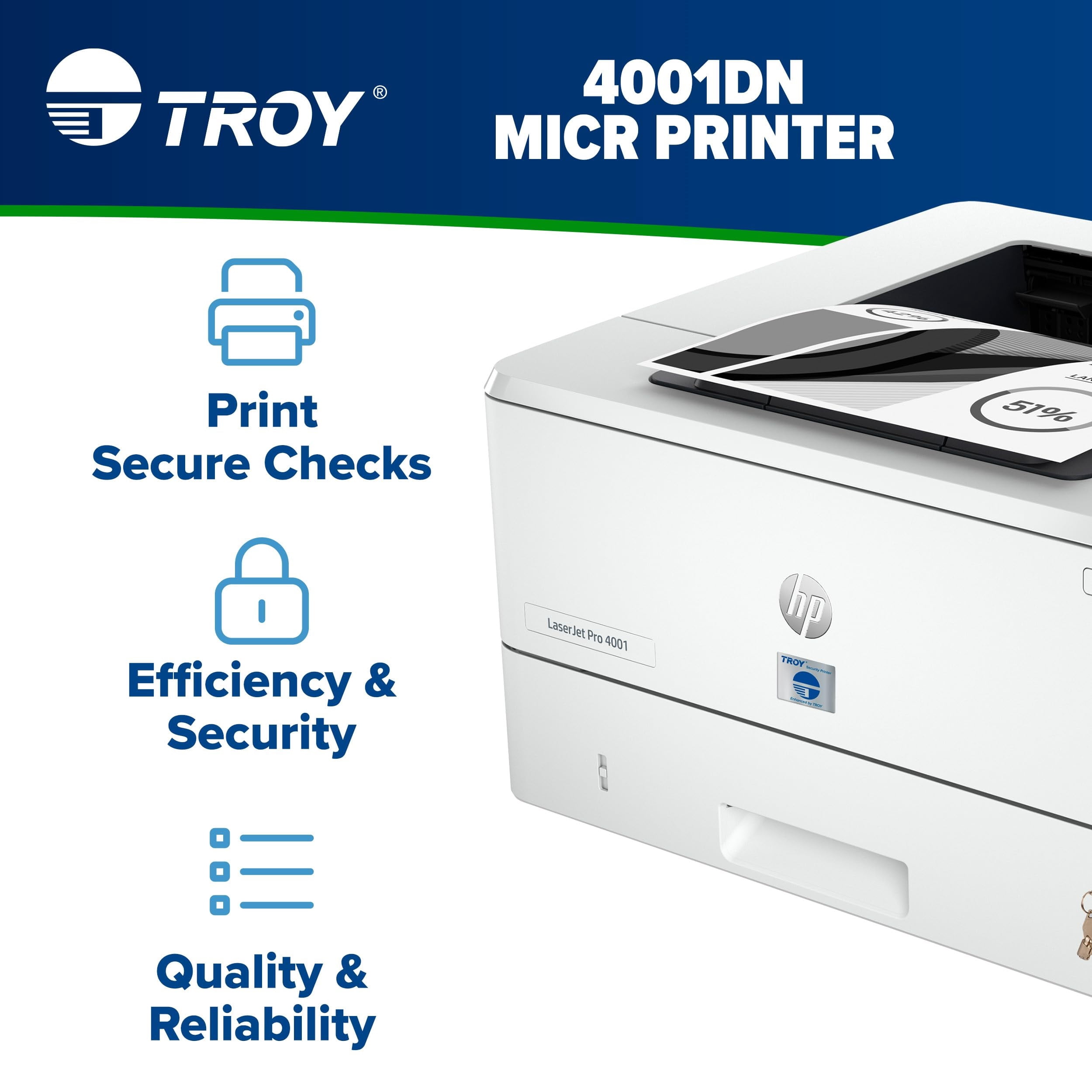 Troy 4001n MICR Printer w/1 Tray and 1 Lock 01-4001NM-111