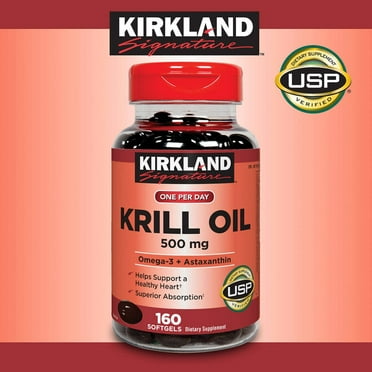 Kirkland Signature Krill Oil 500 mg., 160 Softgels