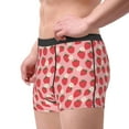 thumbnail image 3 of Bingfone Strawberry And Flowers Men's Underwear - Casual Stretch Boxer Briefs-Medium, 3 of 7