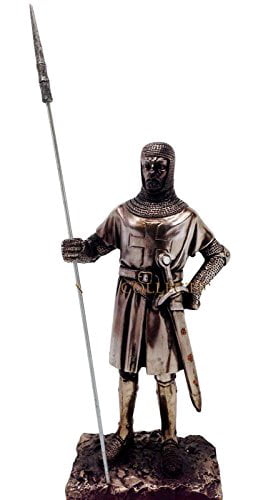 Medieval Knight Templar Crusader Vision of King Arthur Figurine Decor 8/"H Statue