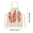 thumbnail image 2 of Oleegame 1PC Pretty Apron Wind Catcher Net Apron Art Spring Tropical Nature Theme Neutral Kitchen Apron Hanging Neck For Cooking Gardening Adult Apron, 2 of 5