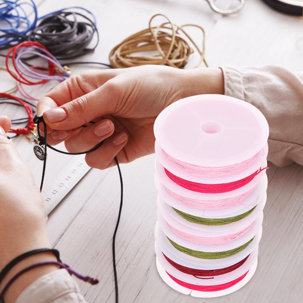 WEUVEB Hilo Chinlon En Para Bisutería Multicolor Y Uso En Manualidades