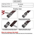 thumbnail image 6 of Sendefn Men's Leather Belt Automatic Ratchet Buckle Slide Belt for Dress Casual Trim to Fit with Gift Box, 6 of 7