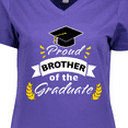 thumbnail image 4 of Inktastic Family Graduation-Proud Brother of the Graduate Women's V-Neck T-Shirt, 4 of 5