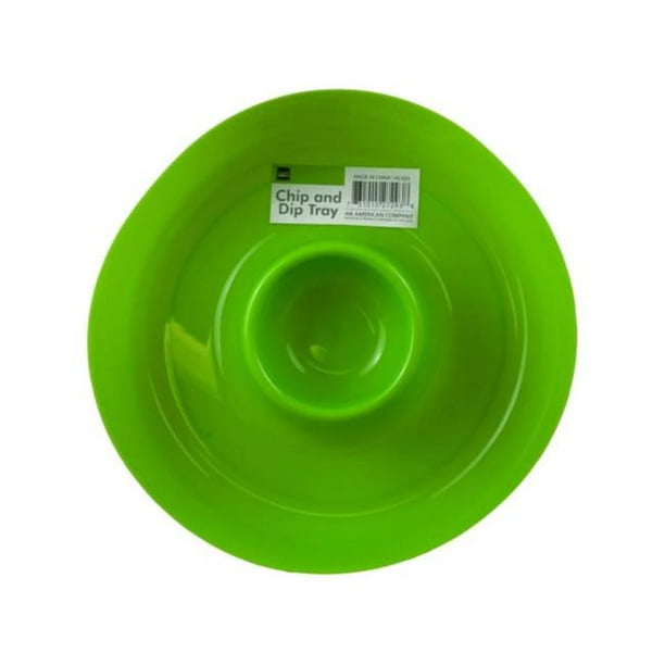 Kole Imports HC43312 Plastic Chip & Dip Tray 12 Piece Pack of 12