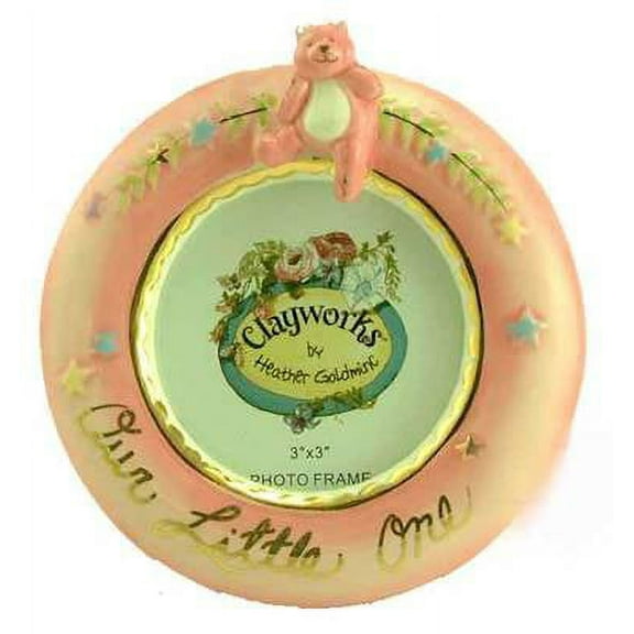 Our Little One Circle Frame Pink Clayworks