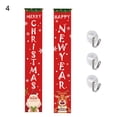 thumbnail image 2 of D-GROEE Outdoor Christmas Decorations for Home Red Black Grid Couplet Porch - Rustic Xmas Banners for Indoor Outside Front Door Living Room Kitchen Wall Party, 2 of 7